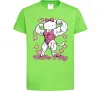 Дитяча футболка Hello Fitty Лаймовий фото