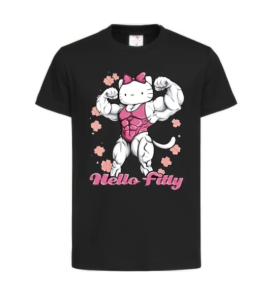 Детская футболка Hello Fitty Черный фото