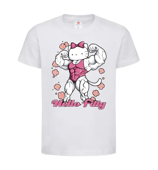 Детская футболка Hello Fitty Белый фото