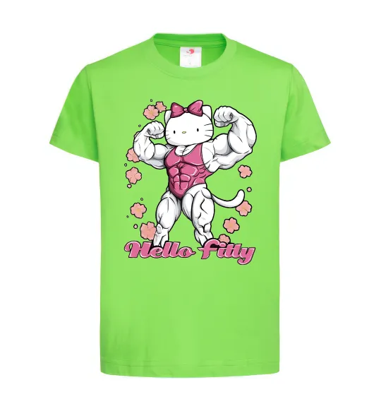 Детская футболка Hello Fitty Лаймовый фото