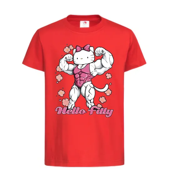 Детская футболка Hello Fitty Красный фото