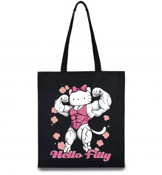 Еко-сумка Hello Fitty Чорний фото