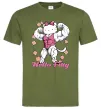 Чоловіча футболка Hello Fitty Оливковий фото