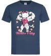 Чоловіча футболка Hello Fitty Темно-синій фото