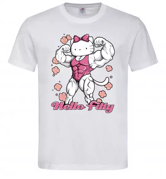 Чоловіча футболка Hello Fitty Білий фото