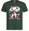 Чоловіча футболка Hello Fitty Темно-зелений фото