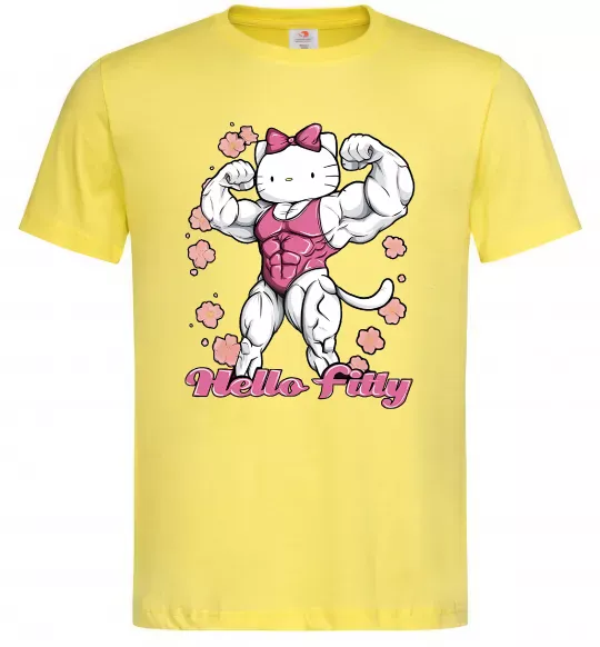 Чоловіча футболка Hello Fitty Лимонний фото