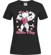 Жіноча футболка Hello Fitty Чорний фото