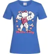 Жіноча футболка Hello Fitty Яскраво-синій фото