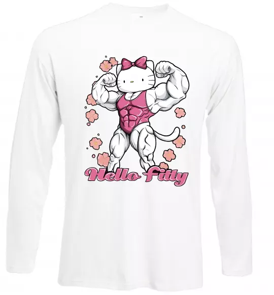 Лонгслів Hello Fitty Білий фото