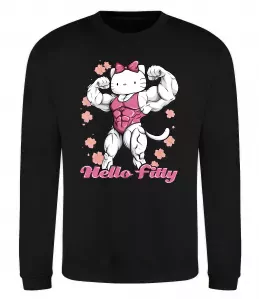 Свитшот Hello Fitty Черный фото