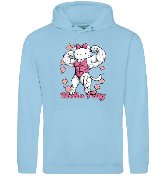 Жіноча толстовка (худі) Hello Fitty Блакитний фото