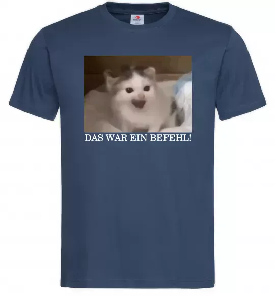 Чоловіча футболка Das war ein Befehl Темно-синій фото