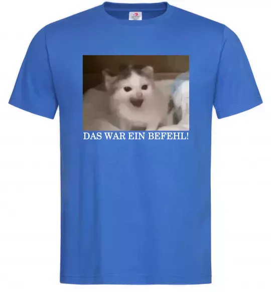 Чоловіча футболка Das war ein Befehl Яскраво-синій фото