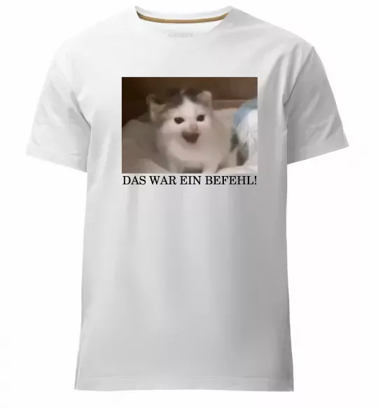 Мужская премиум футболка Das war ein Befehl Белый фото