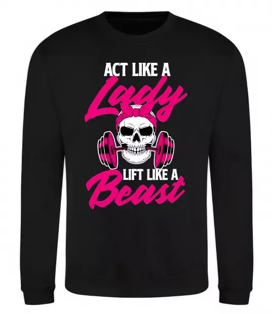 Свитшот Lady Beast Черный фото