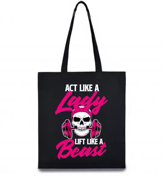 Еко-сумка Lady Beast Чорний фото