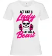 Жіноча футболка Lady Beast Білий фото