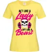 Жіноча футболка Lady Beast Лимонний фото