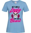 Жіноча футболка Lady Beast Блакитний фото