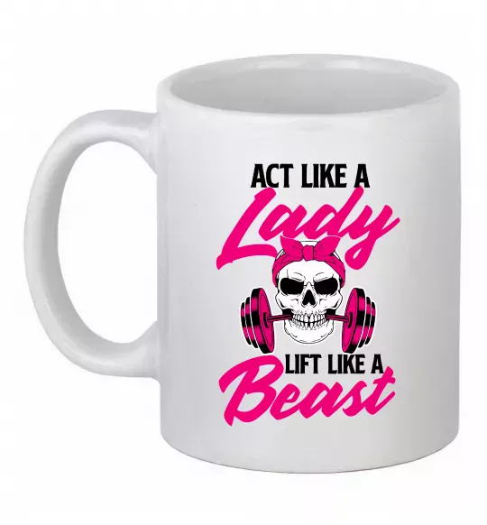 Чашка керамічна Lady Beast Білий фото