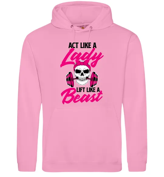 Жіноча толстовка (худі) Lady Beast Рожевий фото