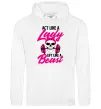 Жіноча толстовка (худі) Lady Beast Білий фото