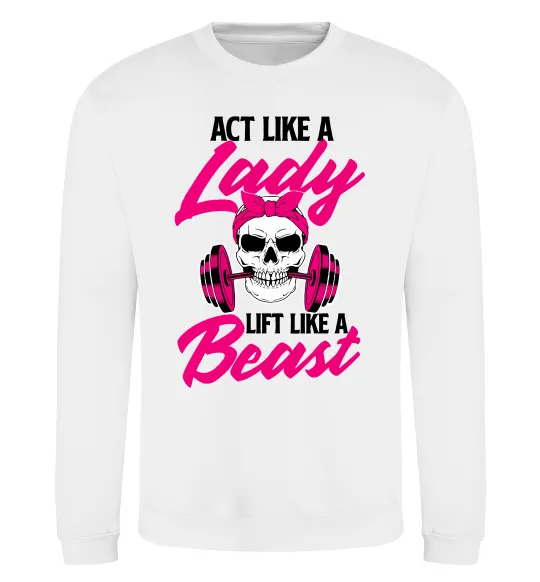Свитшот Lady Beast Белый фото