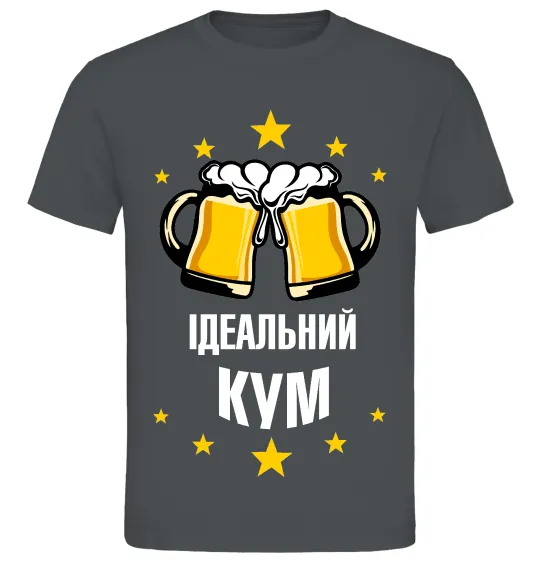 Чоловіча футболка Ідеальний кум Графіт фото