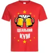 Чоловіча футболка Ідеальний кум Червоний фото