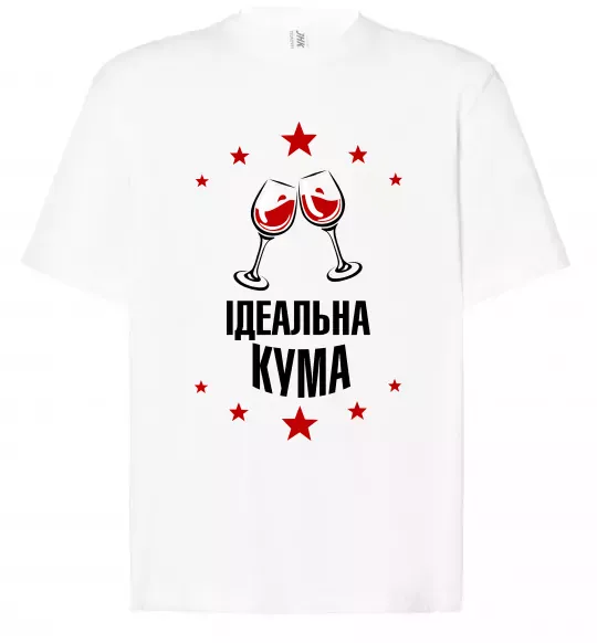 Футболка Оверсайз Ідеальна кума Белый фото