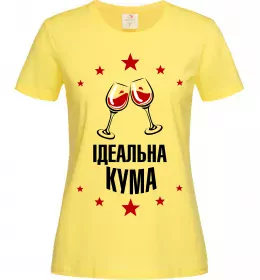 Женская футболка Ідеальна кума Лимонный фото