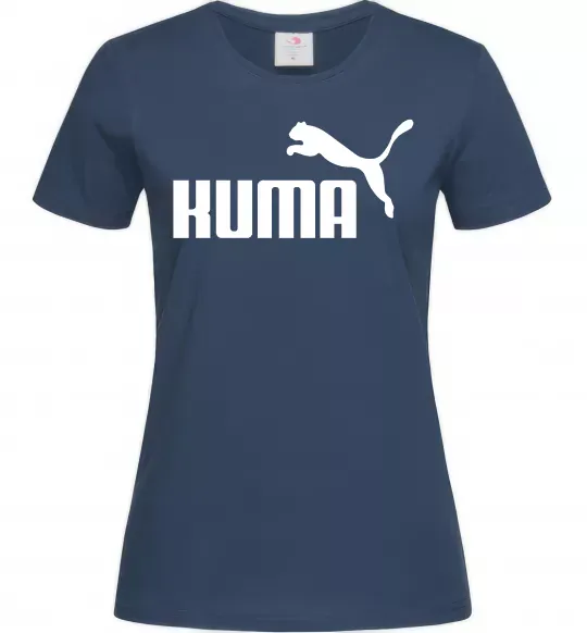 Женская футболка Kuma Темно-синий фото