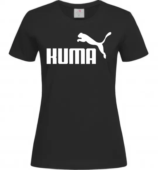 Женская футболка Kuma Черный фото