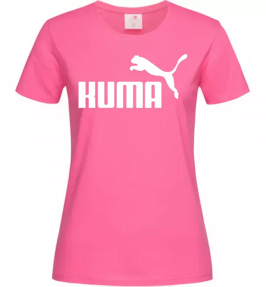 Женская футболка Kuma Ярко-розовый фото