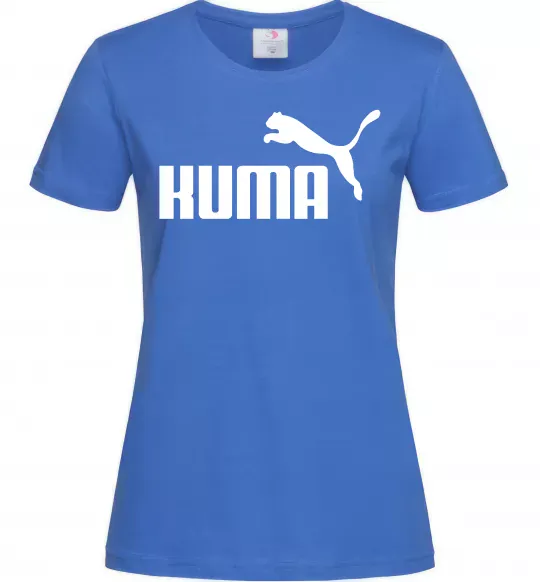Женская футболка Kuma Ярко-синий фото