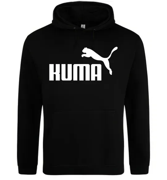 Женская толстовка (худи) Kuma Черный фото