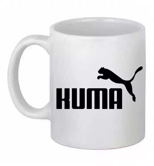 Чашка керамічна Kuma Білий фото