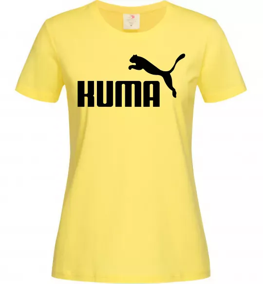 Женская футболка Kuma Лимонный фото
