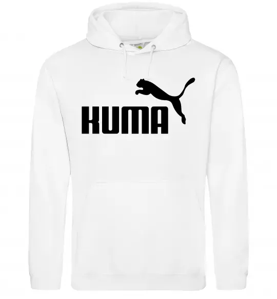 Женская толстовка (худи) Kuma Белый фото