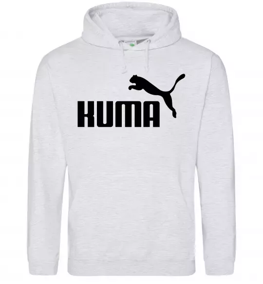 Женская толстовка (худи) Kuma Серый меланж фото