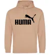 Женская толстовка (худи) Kuma Песочный фото
