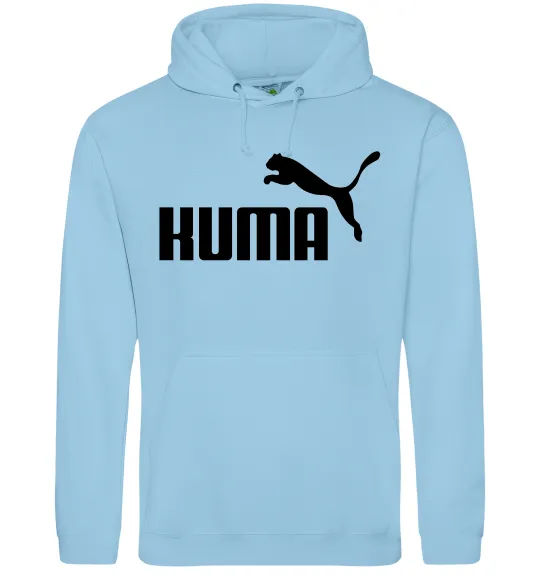 Жіноча толстовка (худі) Kuma Блакитний фото