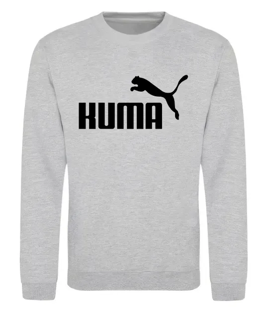 Свитшот Kuma Серый меланж фото