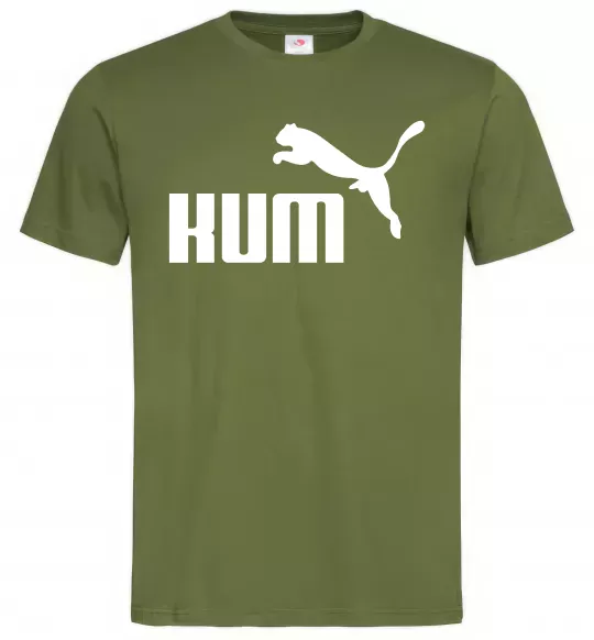 Чоловіча футболка Kum Оливковий фото