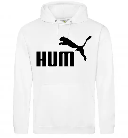 Мужская толстовка (худи) Kum Белый фото