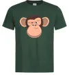 Мужская футболка Шимпанзе Темно-зеленый фото