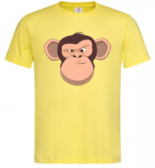 Мужская футболка Шимпанзе Лимонный фото