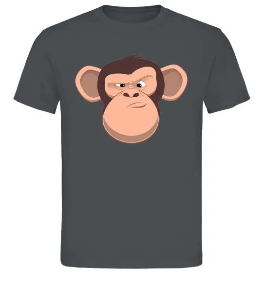 Мужская футболка Шимпанзе Графит фото