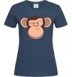 Жіноча футболка Шимпанзе Темно-синій фото